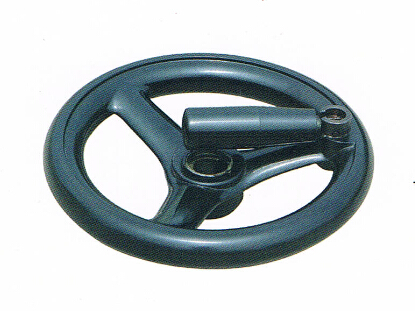 帶可折手柄園輪緣手輪